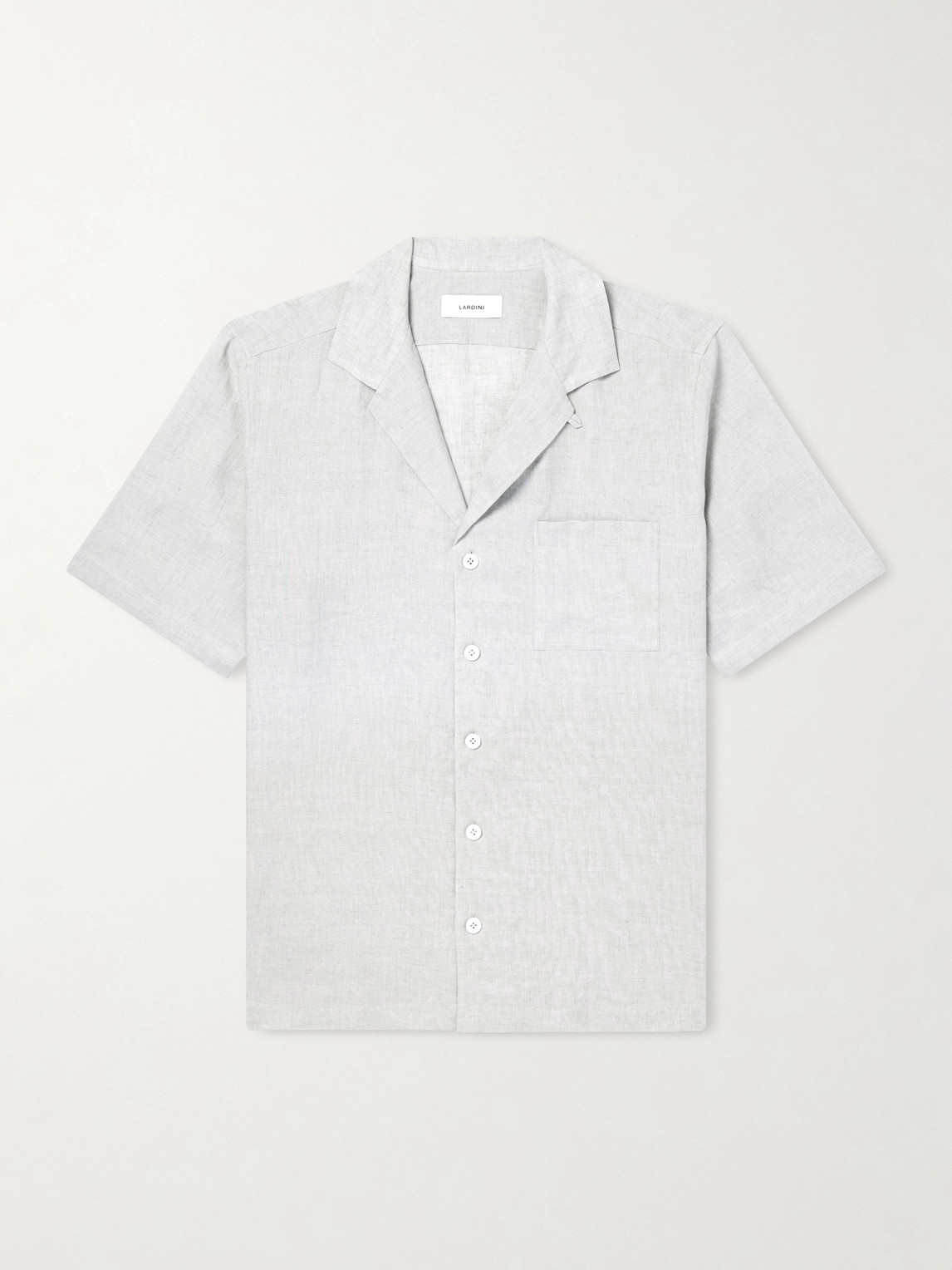 Lardini Convertible-Collar inen Shirt - Men