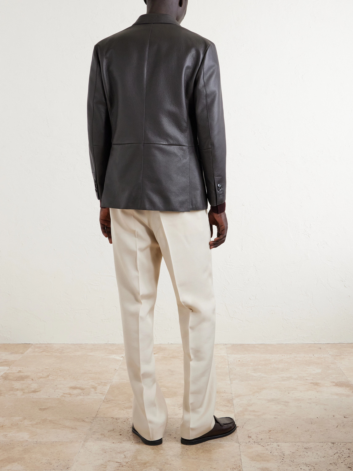  Lardini - Straight-leg Woven Trousers - Men - Neutrals - It 46 