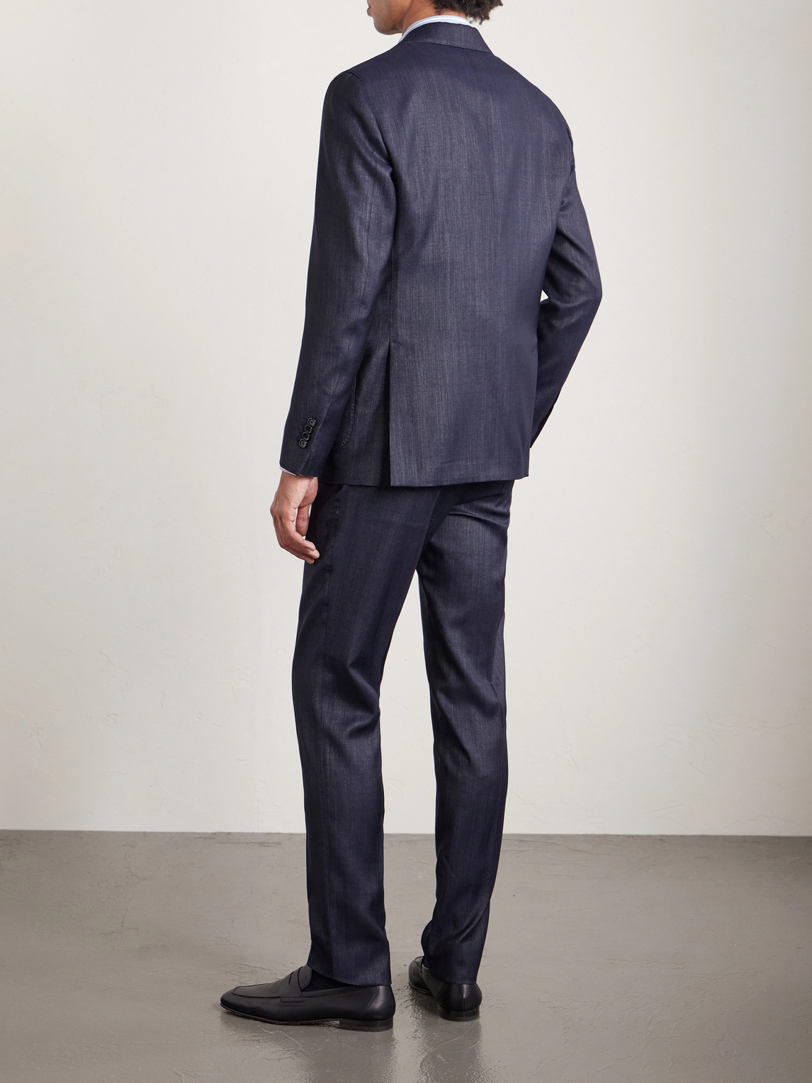  Lardini - Wool-blend Twill Suit Jacket - Men - Blue - It 46 