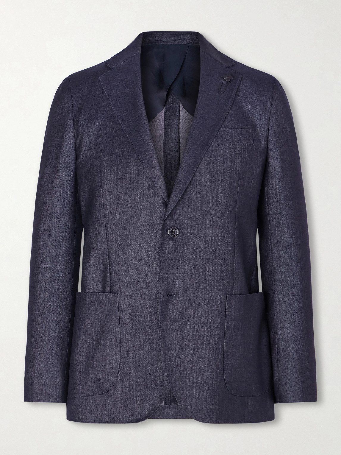 Lardini Wool-Blend Twill Suit Jacket - Men