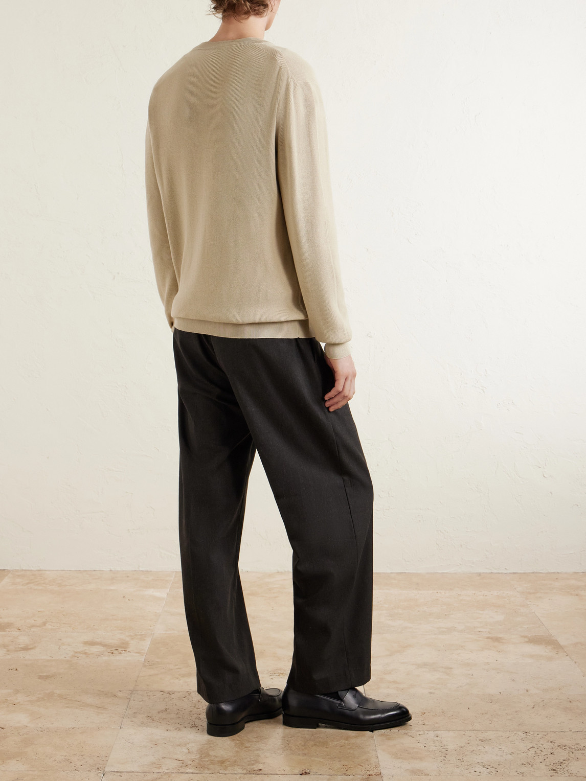 Lardini - Cotton Sweater - Men - Neutrals - S 