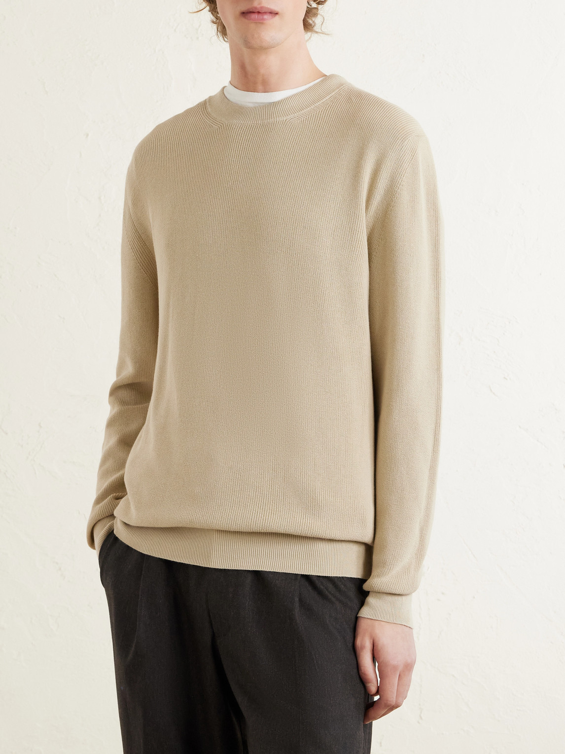  Lardini - Cotton Sweater - Men - Neutrals - S 