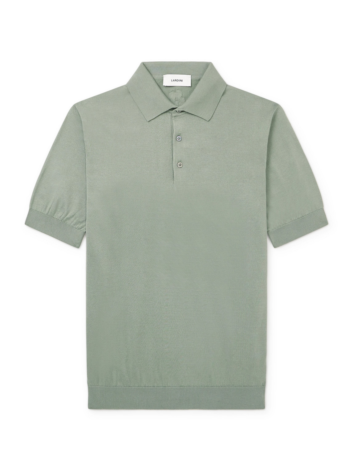Lardini Cotton Polo Shirt In Green