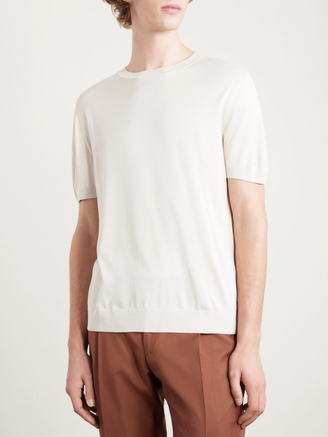  Lardini - Silk Sweater - Men - Neutrals - L 