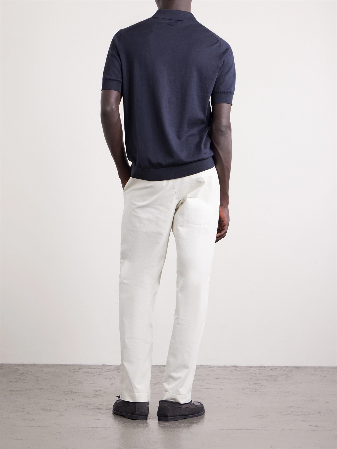  Lardini - Cotton Polo Shirt - Men - Blue - S 