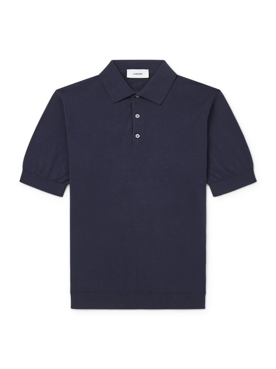 Lardini Cotton Polo Shirt In Blue