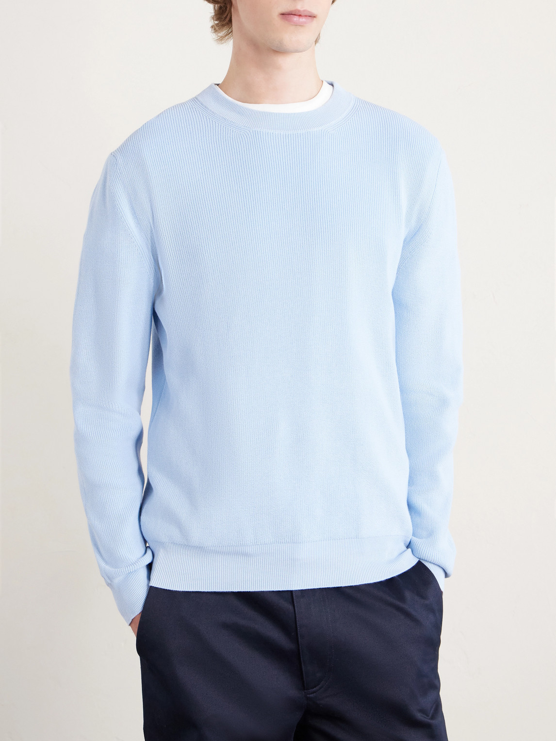  Lardini - Cotton Sweater - Men - Blue - S 