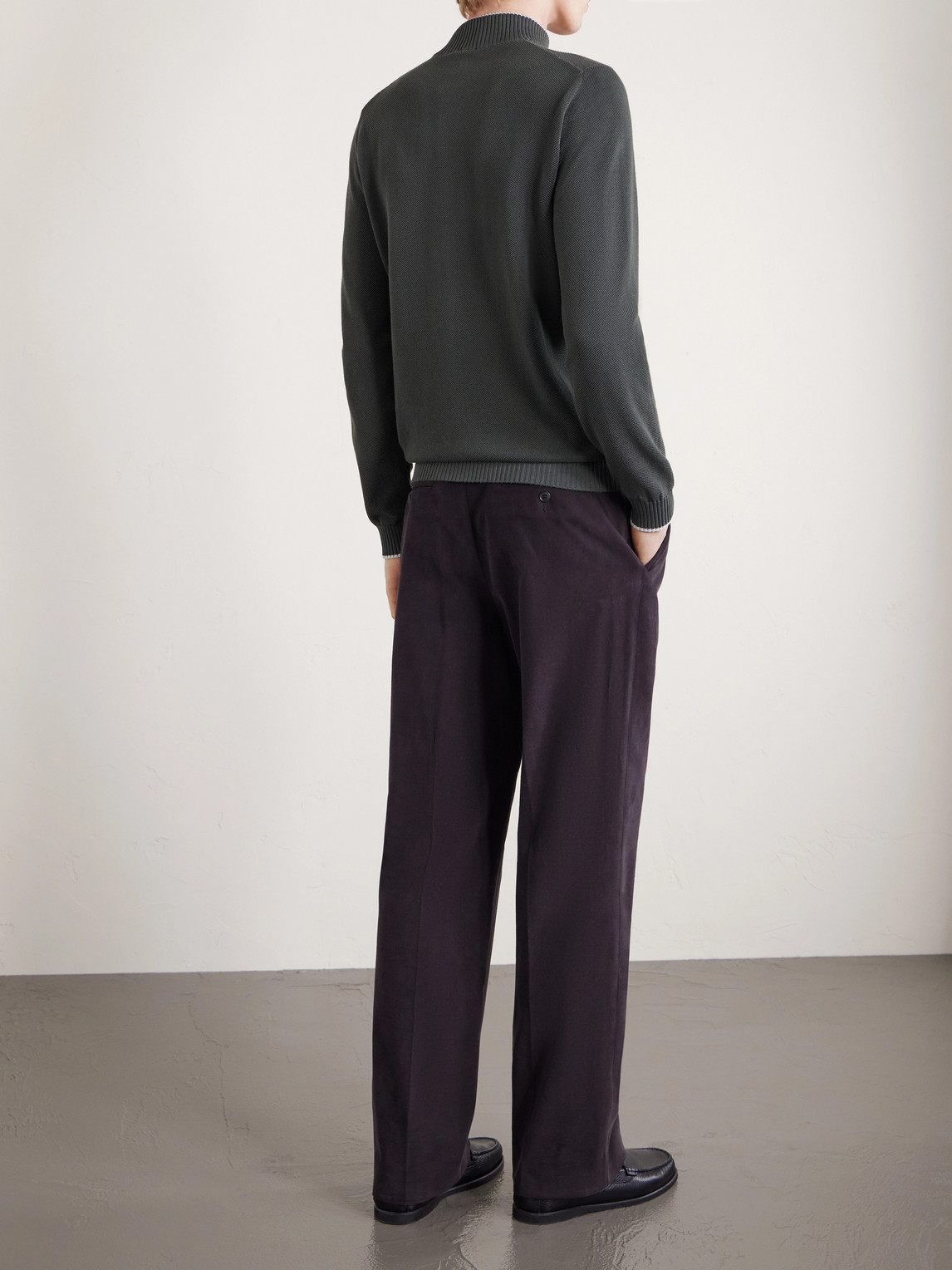  Fedeli - Cotton Zip-up Sweater - Men - Gray - It 46 