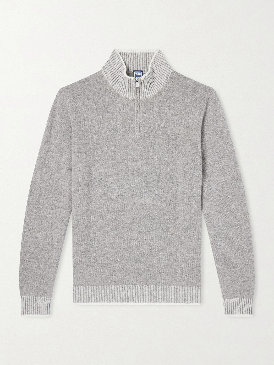 FEDELI – Cashmere Half-Zip Sweater
