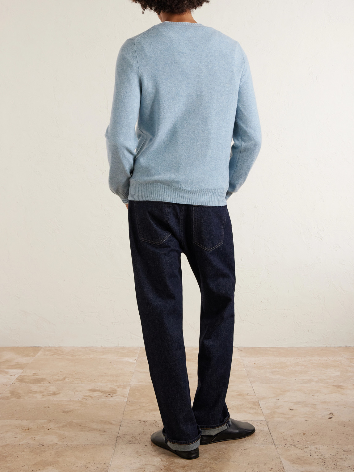  Fedeli - Argentina Persia Cashmere Sweater - Men - Blue - It 46 