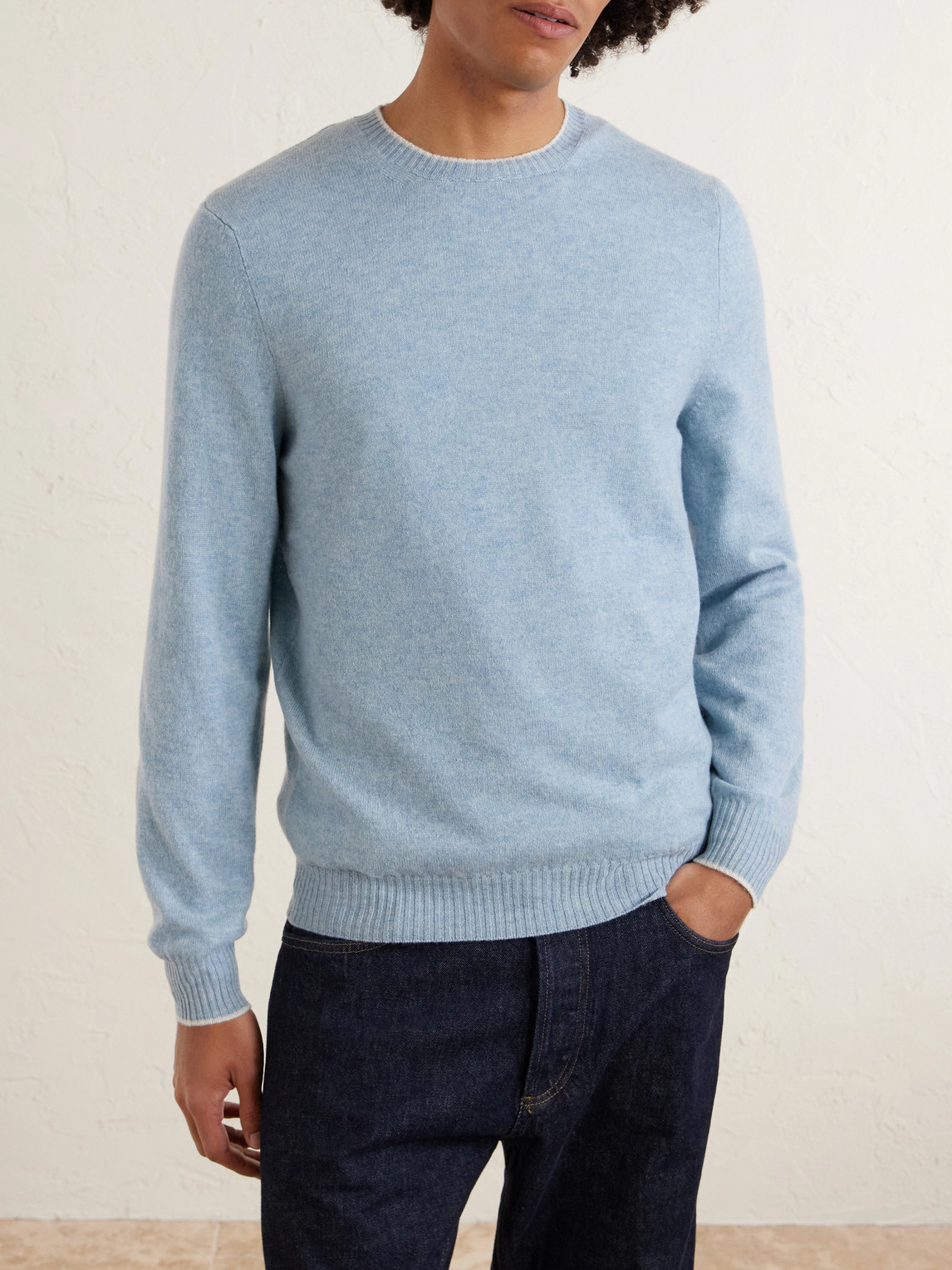  Fedeli - Argentina Persia Cashmere Sweater - Men - Blue - It 46 