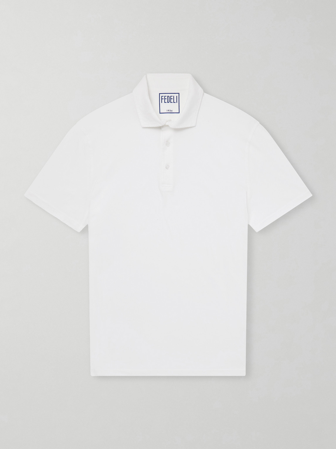 FEDELI – Cotton-Blend Jersey Polo Shirt