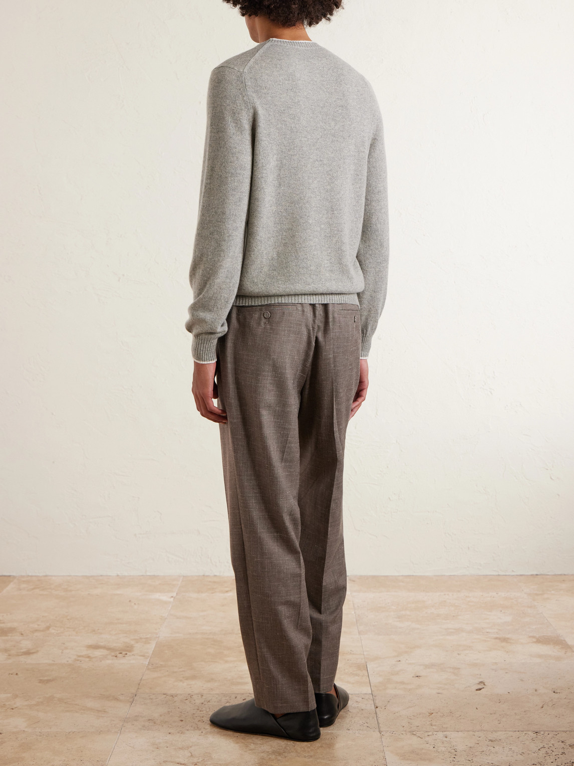  Fedeli - Argentina Persia Cashmere Sweater - Men - Gray - It 46 