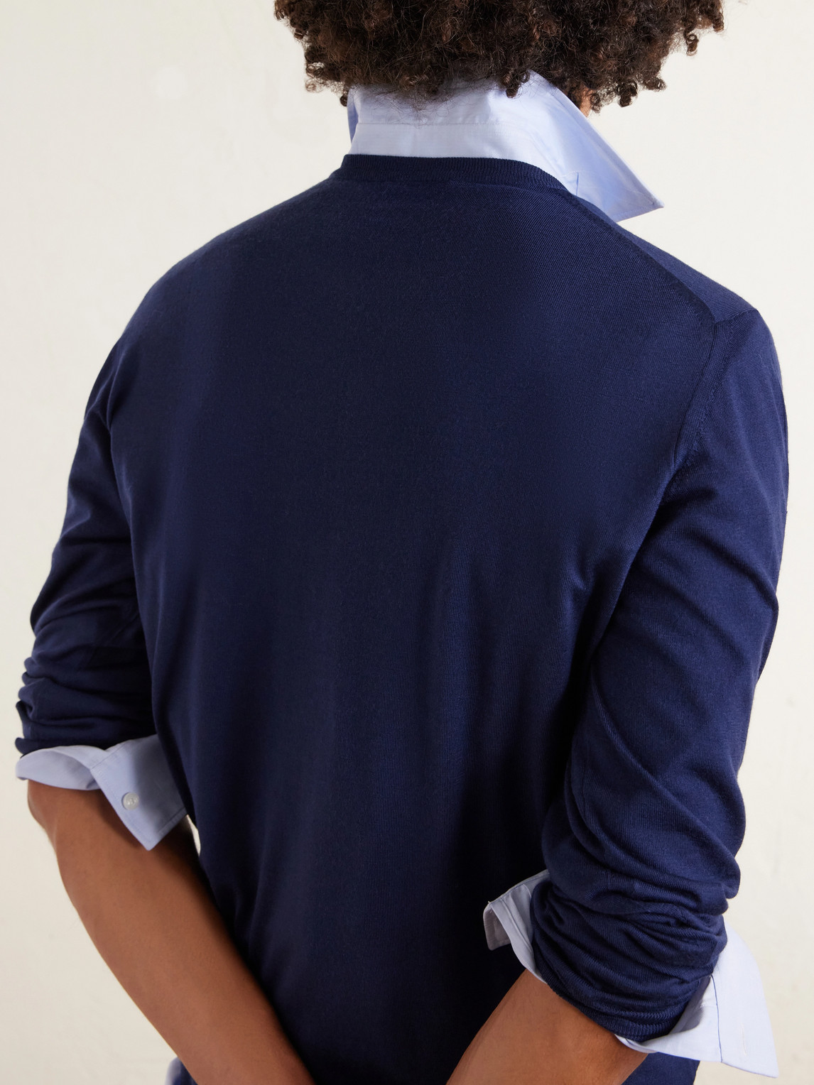 Fedeli Wool Sweater In Blue