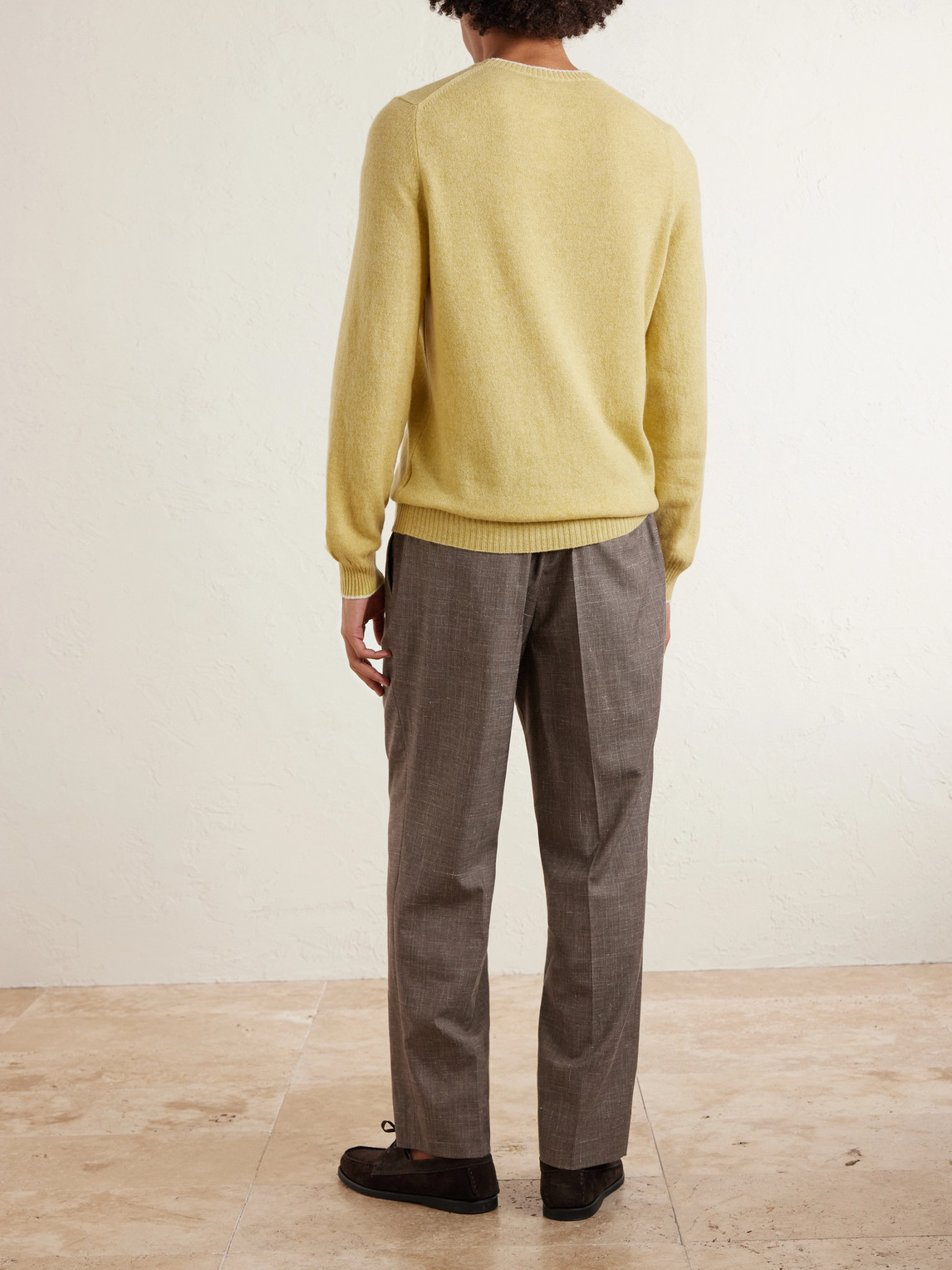  Fedeli - Argentina Persia Cashmere Sweater - Men - Yellow - It 46 