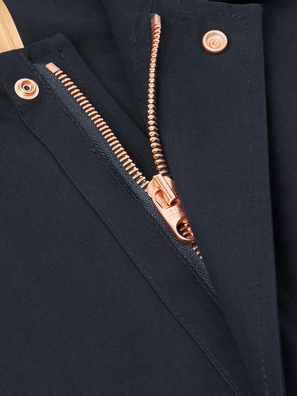 Private White V.c. Jack's Mac Cotton Coat In Blue