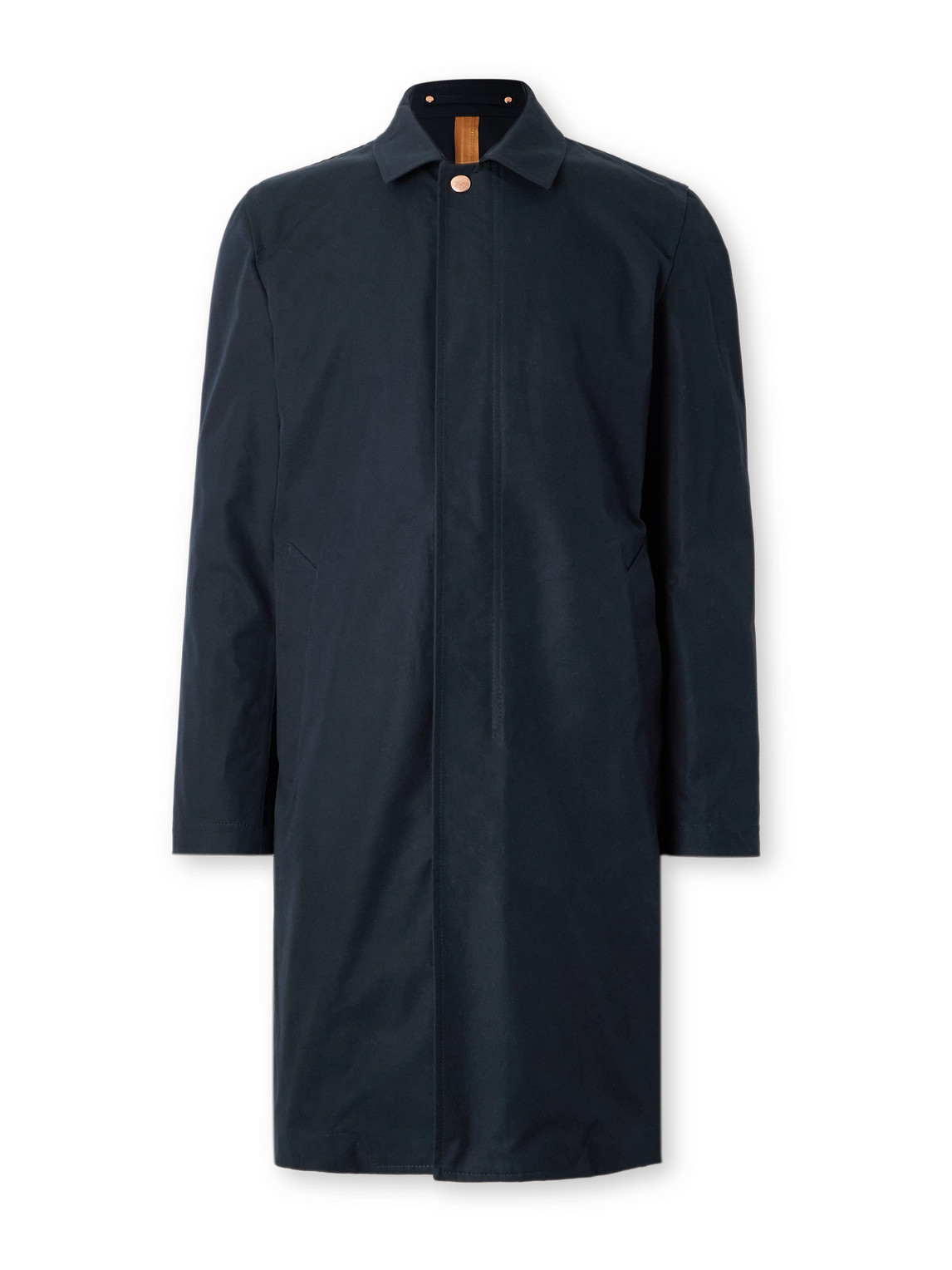 Private White V.c. Jack's Mac Cotton Coat In Blue