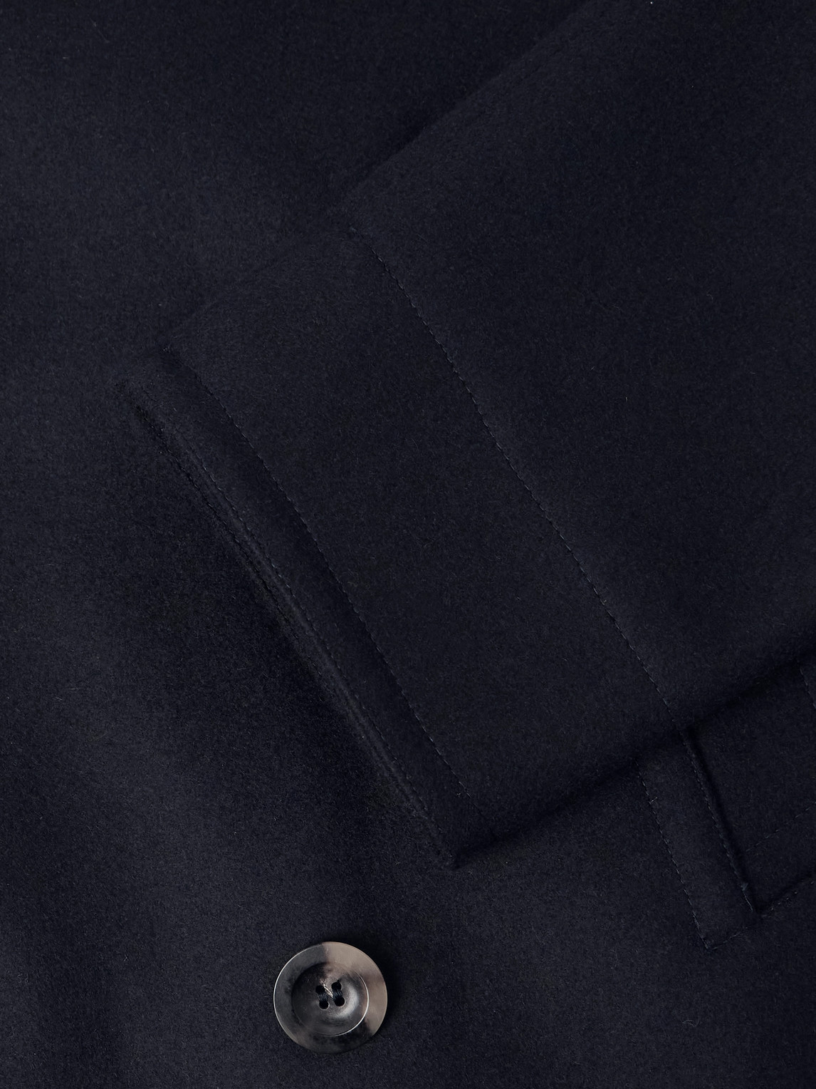 Private White V.c. The Manchester Wool Peacoat In Blue