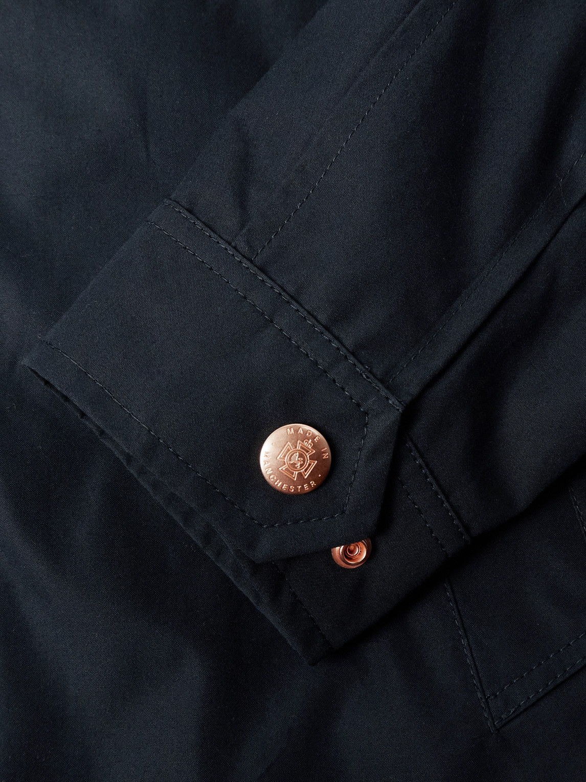 Private White V.c. Cotton-ventile Harrington Jacket In Blue