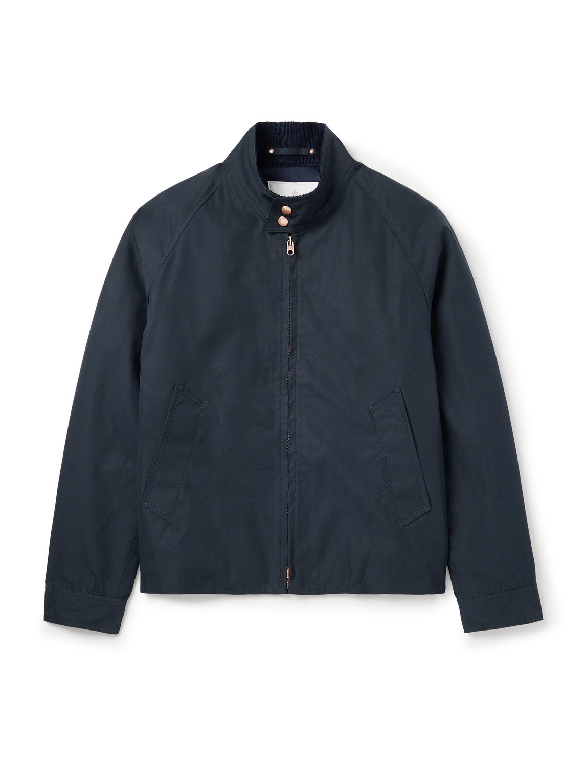 Private White V.c. Cotton-ventile Harrington Jacket In Blue