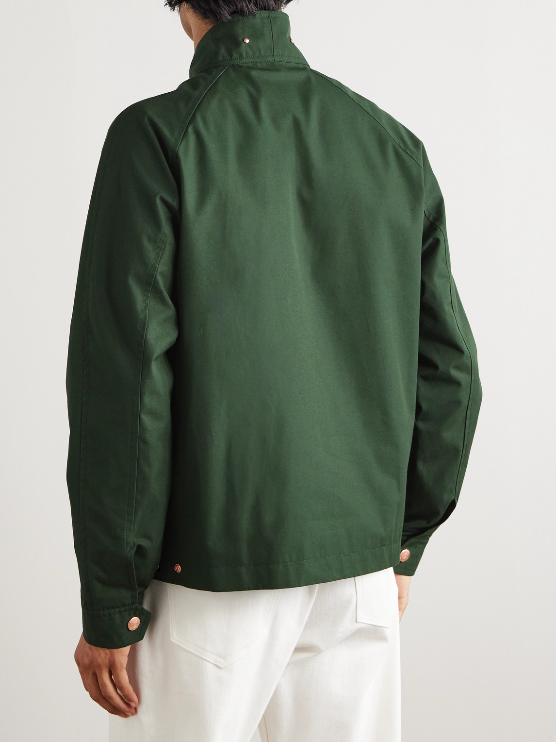 Private White V.c. Cotton-ventile Harrington Jacket In Green
