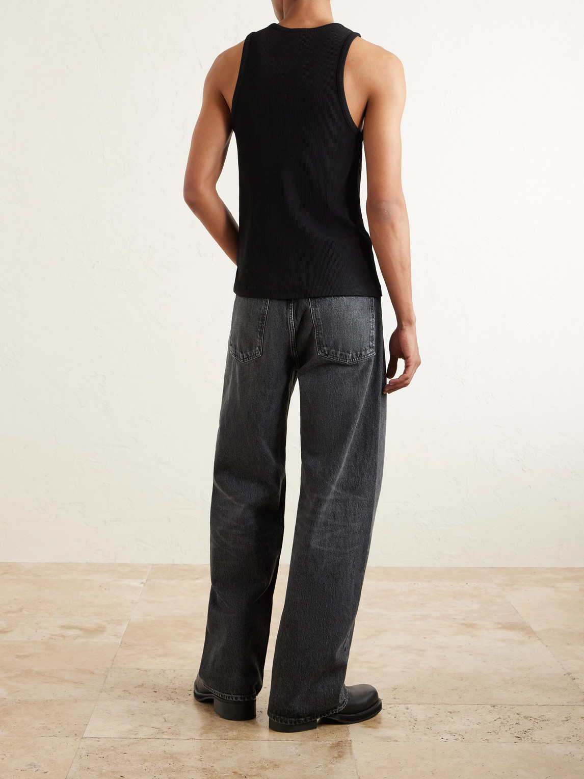 Viggo Ribbed Stretch Organic Cotton And Tencel™ Lyocell-Blend Tank Top