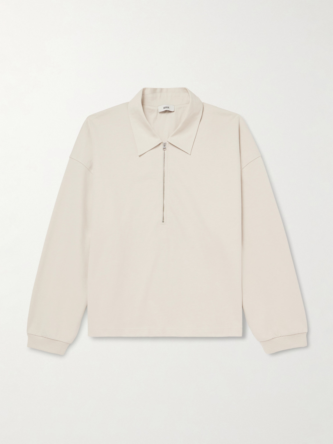 AGOLDE – Darius Cotton-Jersey Half-Zip Polo Shirt