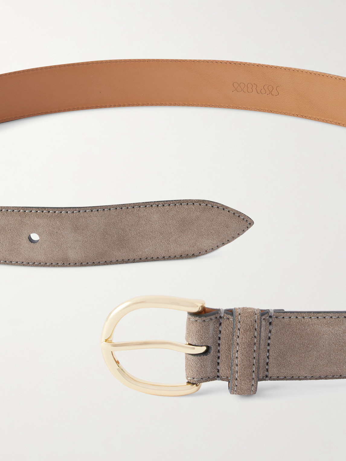 Morjas 3cm Suede Belt In Neutral
