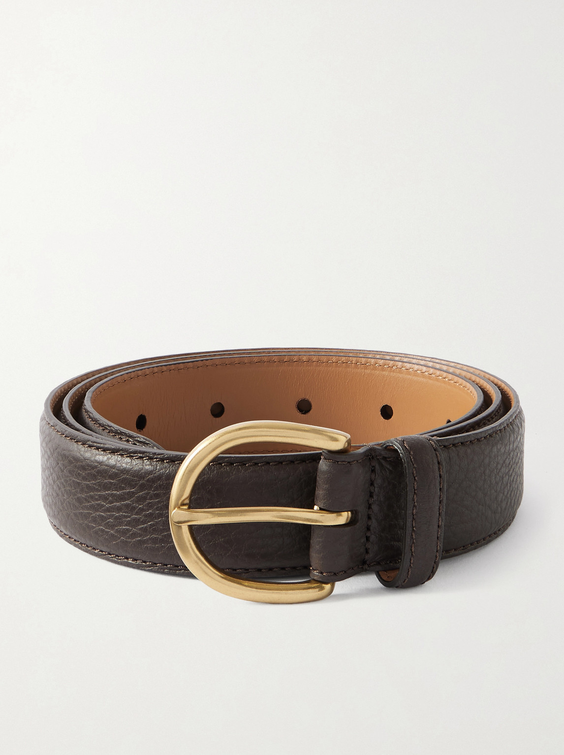 MORJAS 3cm Full-Grain Leather Belt - Men