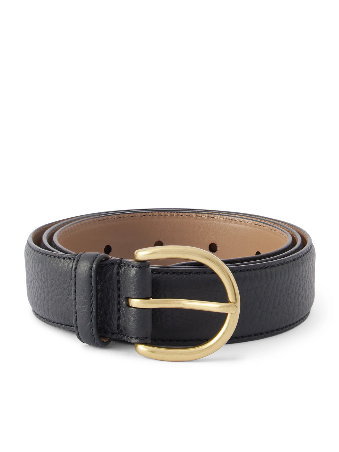 Morjas 3cm Leather Belt In Black