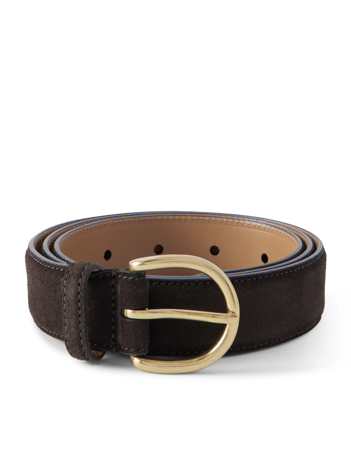 Morjas 3cm Suede Belt In Brown