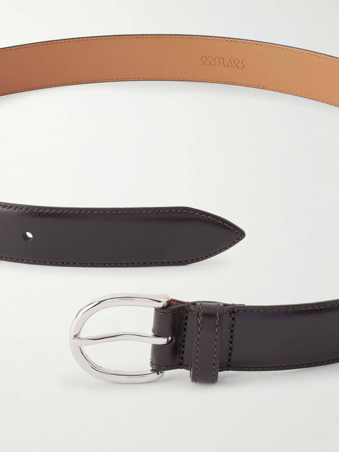 Morjas 3cm Leather Belt In Brown
