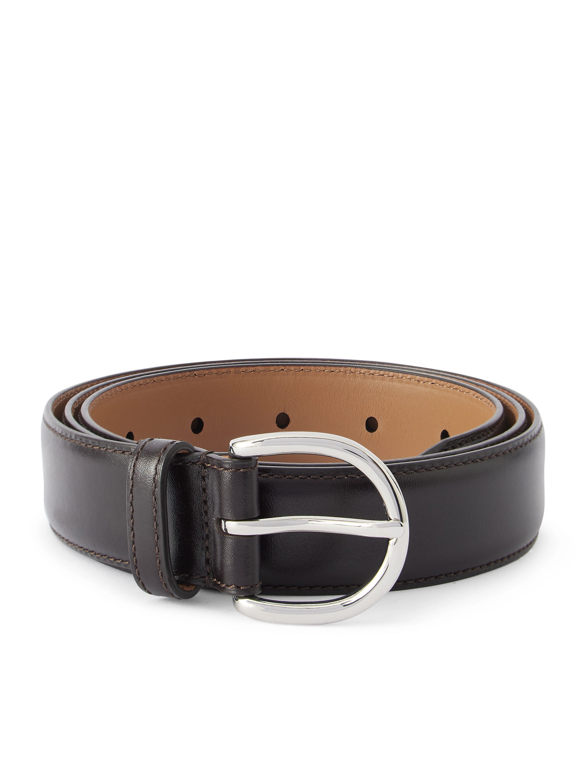 Morjas 3cm Leather Belt In Brown
