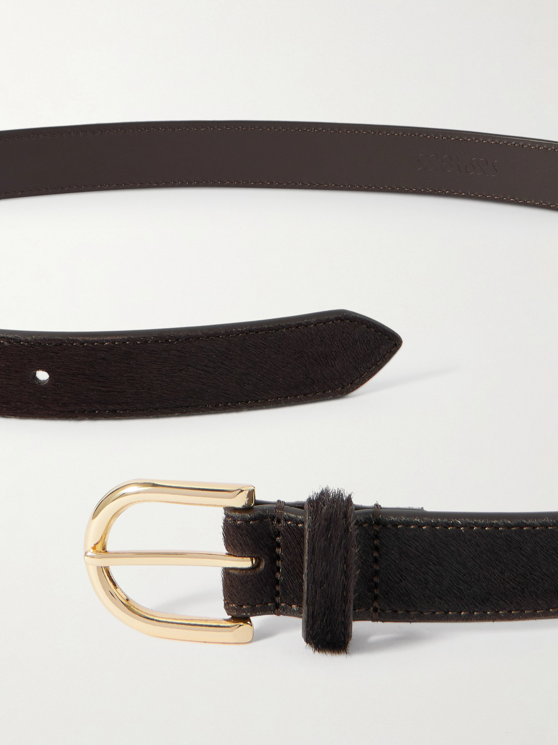 Morjas The Belt 2.5cm Pony Hair Belt In Brown