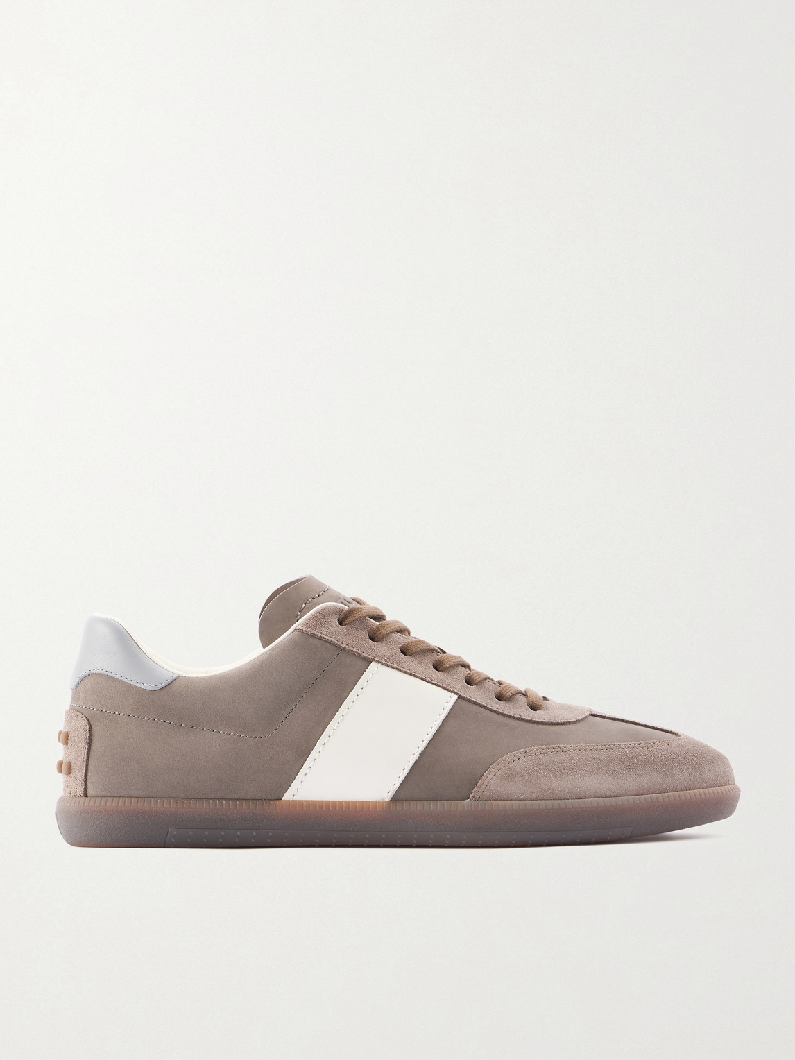 Tod’s – Tabs Suede and Leather-Trimmed Nubuck Sneakers