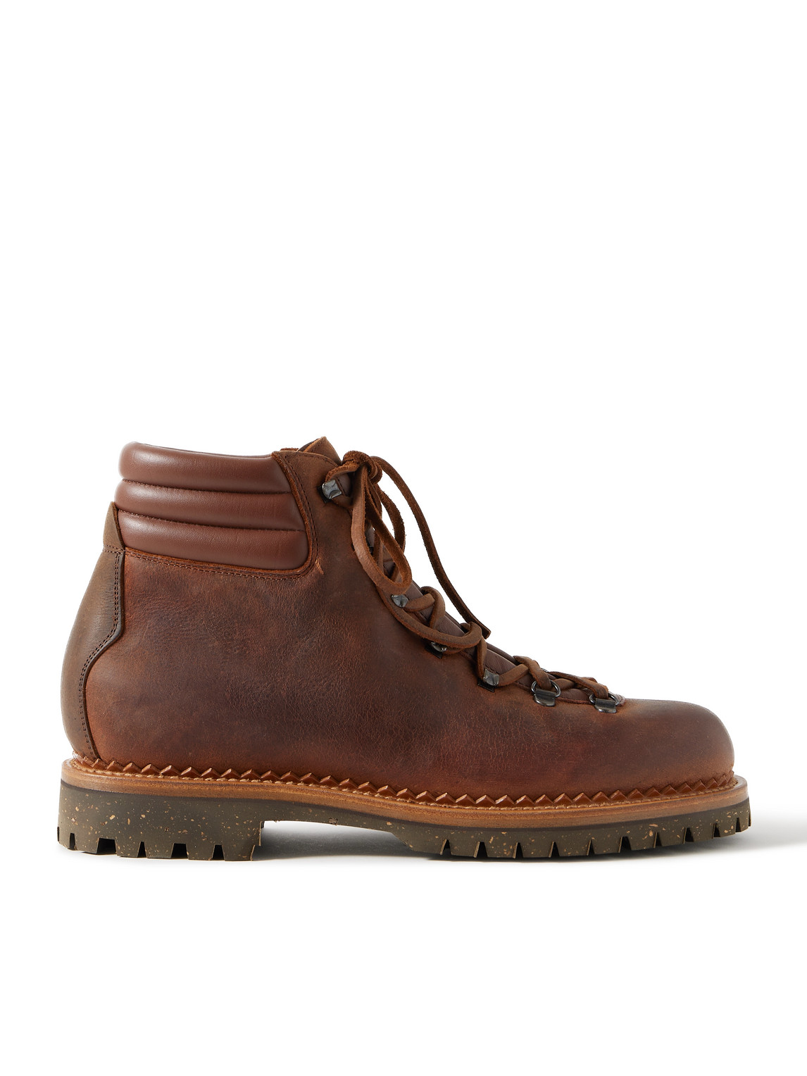 Yuketen Vettore Leather Boots In Brown