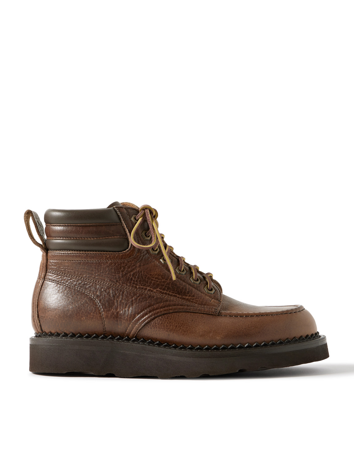 Yuketen Leather Boots In Brown