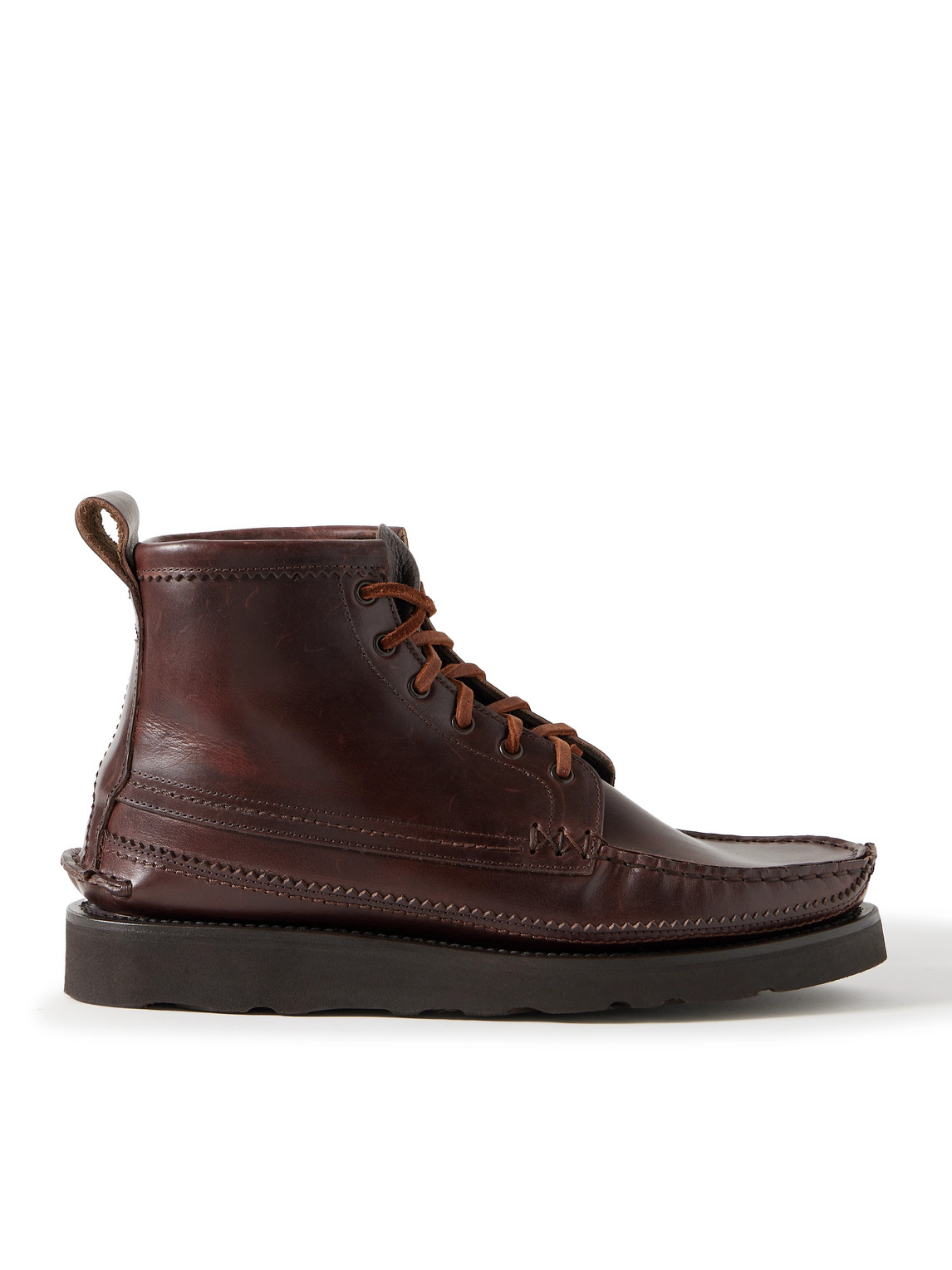 Yuketen Maine Guide Leather Boots In Brown