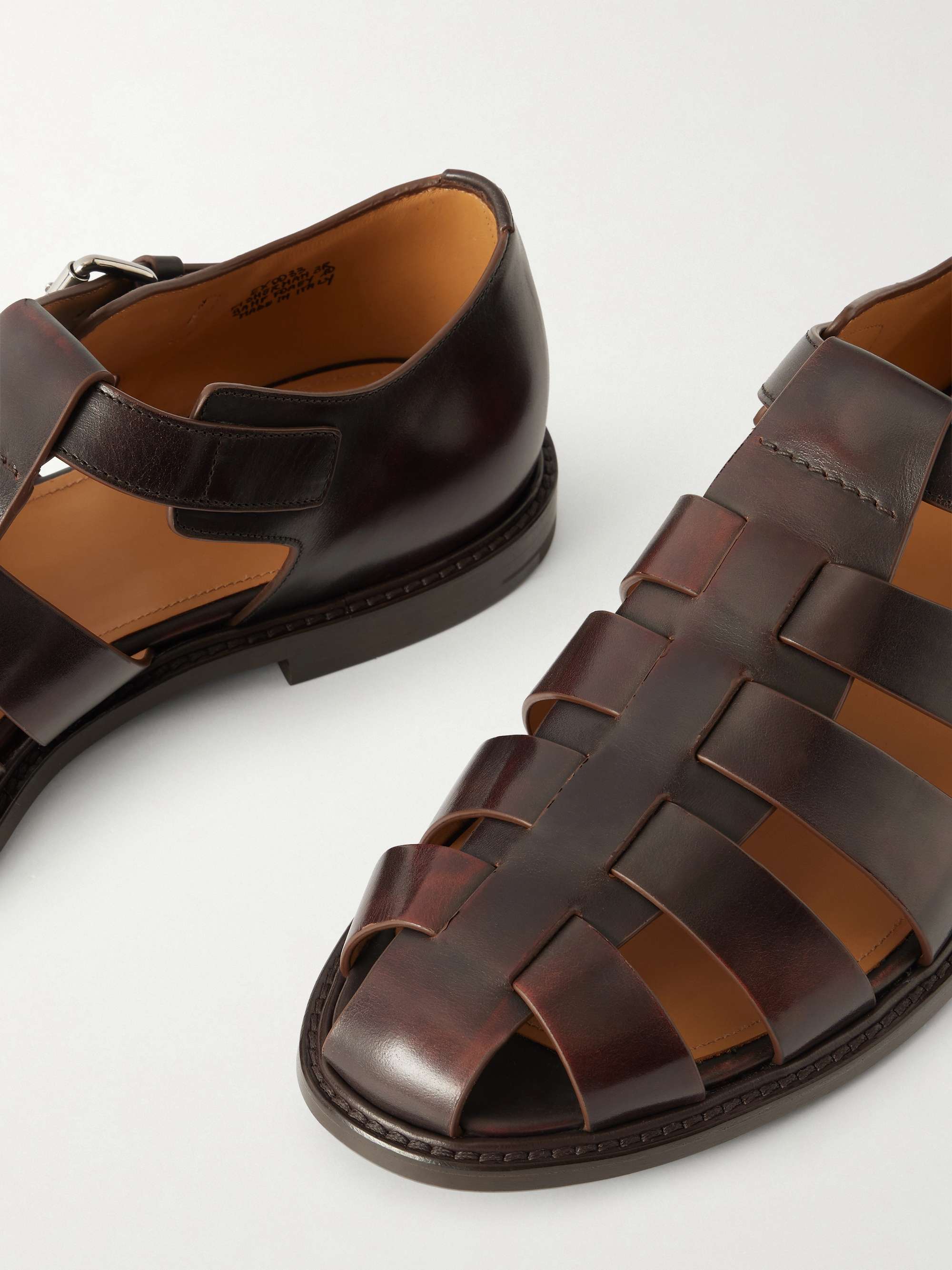 CHURCH'S Fisherman Leather Sandals for Men | MR PORTER