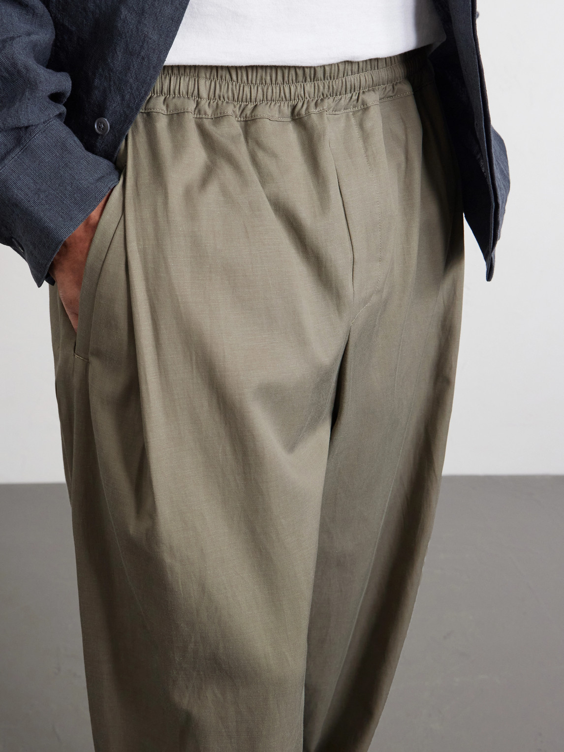 Wewa Wide-Leg Lyocell, Cotton Linen-Blend Trousers