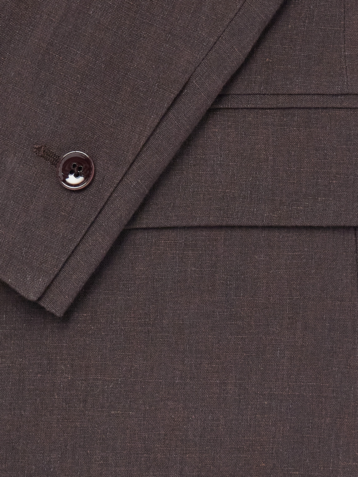 Shinji Shawl-Collar Linen Suit Jacket