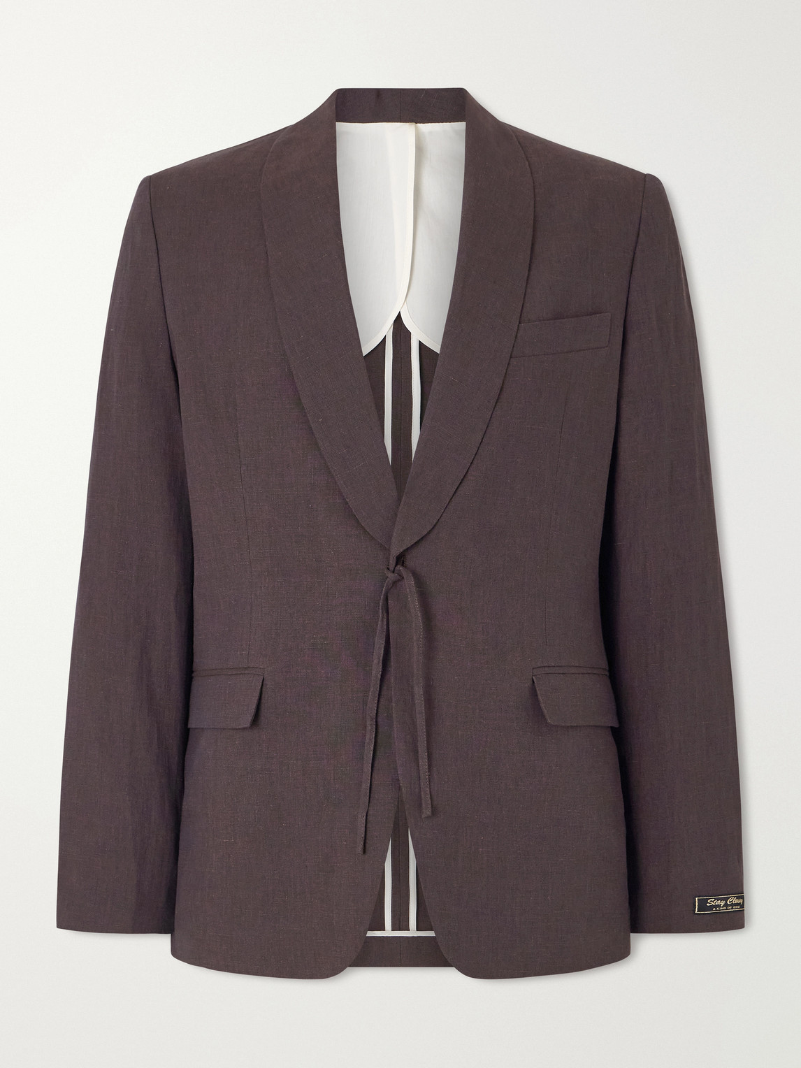 A Kind Of Guise Shinji Shawl-Collar Linen Suit Jacket IT 54