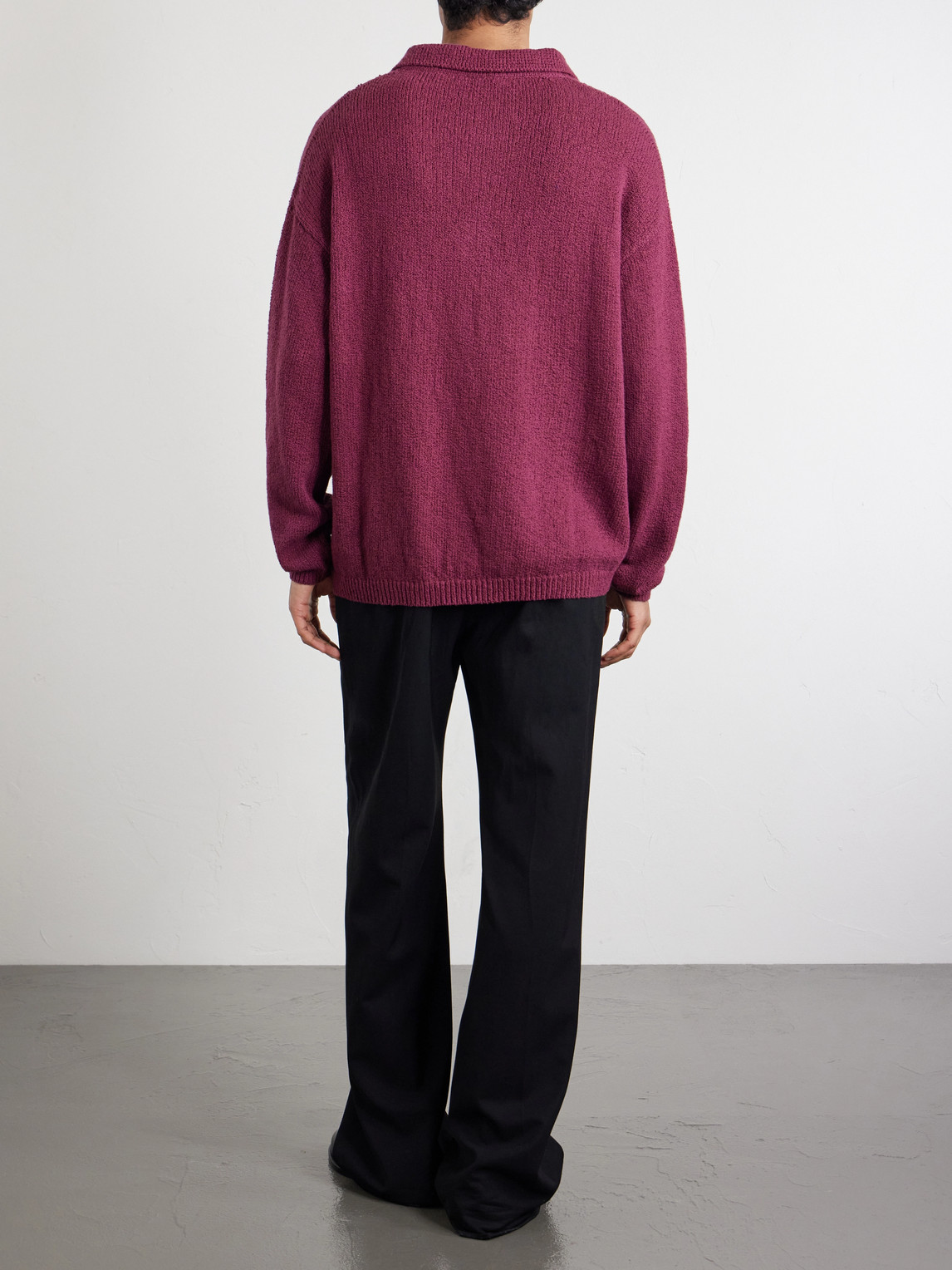 Marabou Organic Cotton-Bouclé Polo Sweater