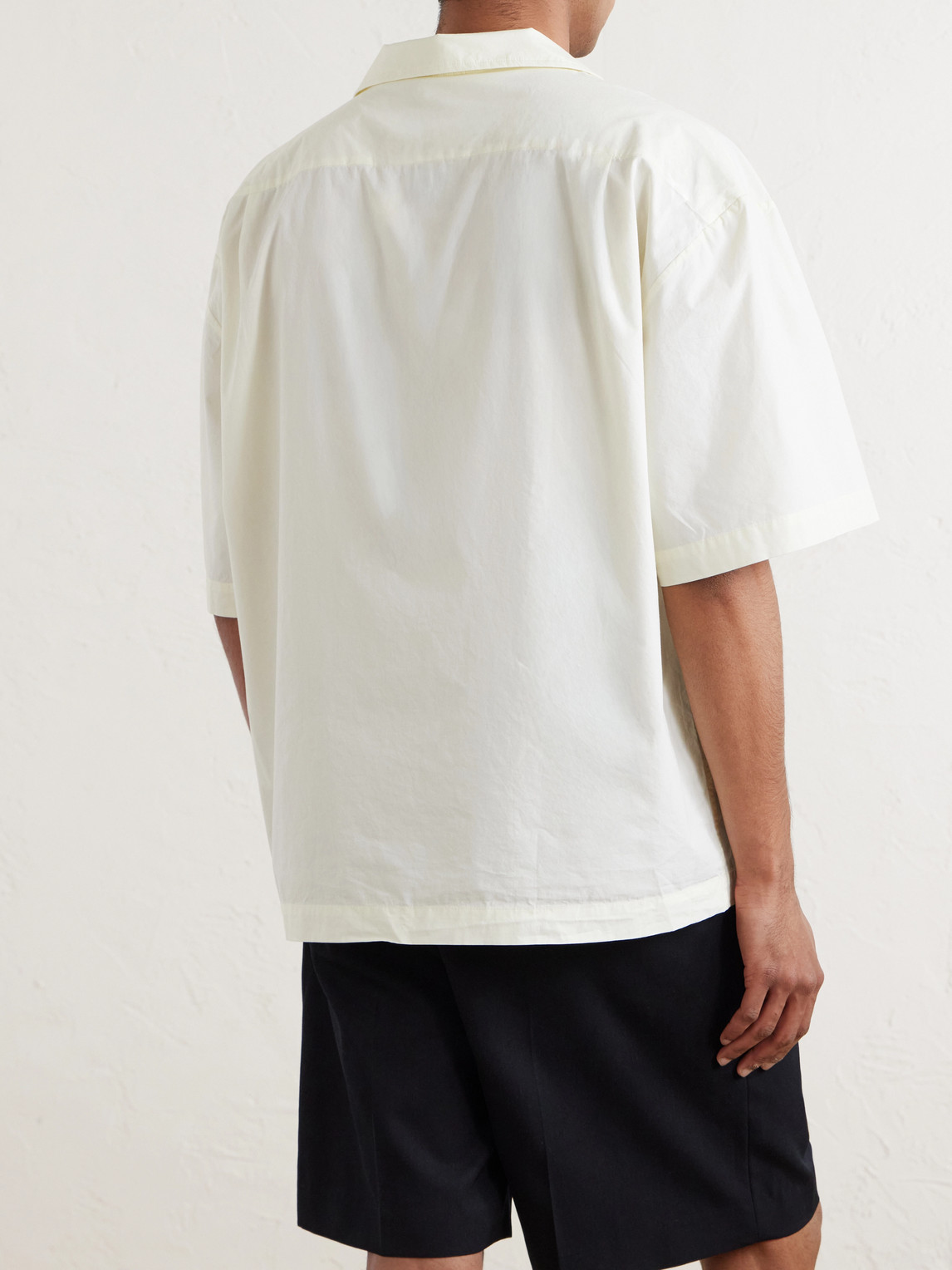 Samata Camp-Collar Organic Cotton-Poplin Shirt