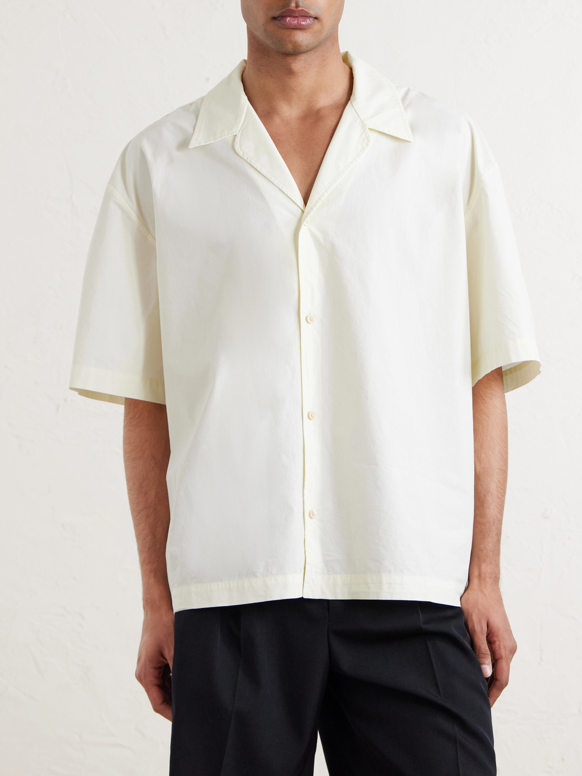 Samata Camp-Collar Organic Cotton-Poplin Shirt