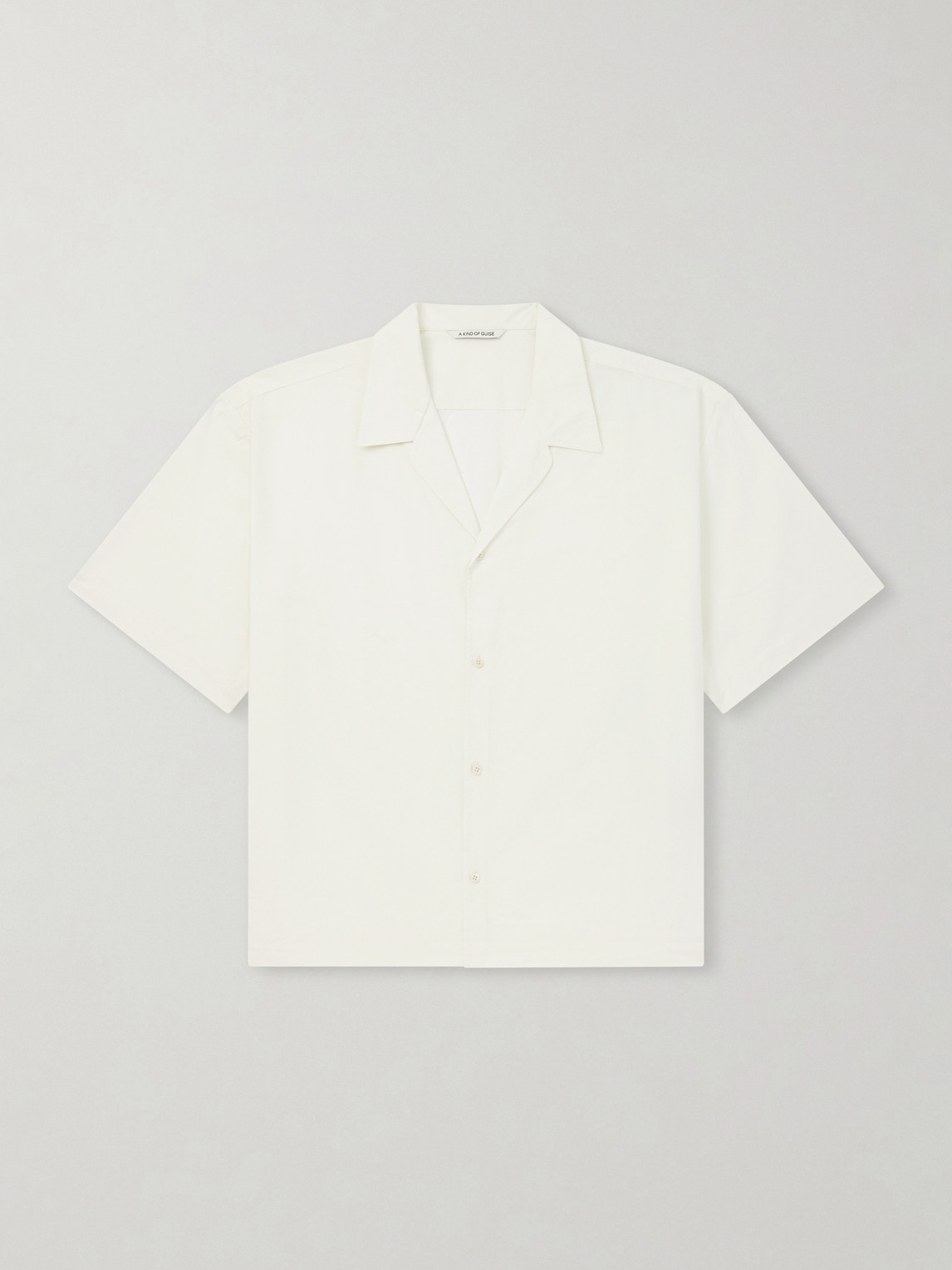 Samata Camp-Collar Organic Cotton-Poplin Shirt