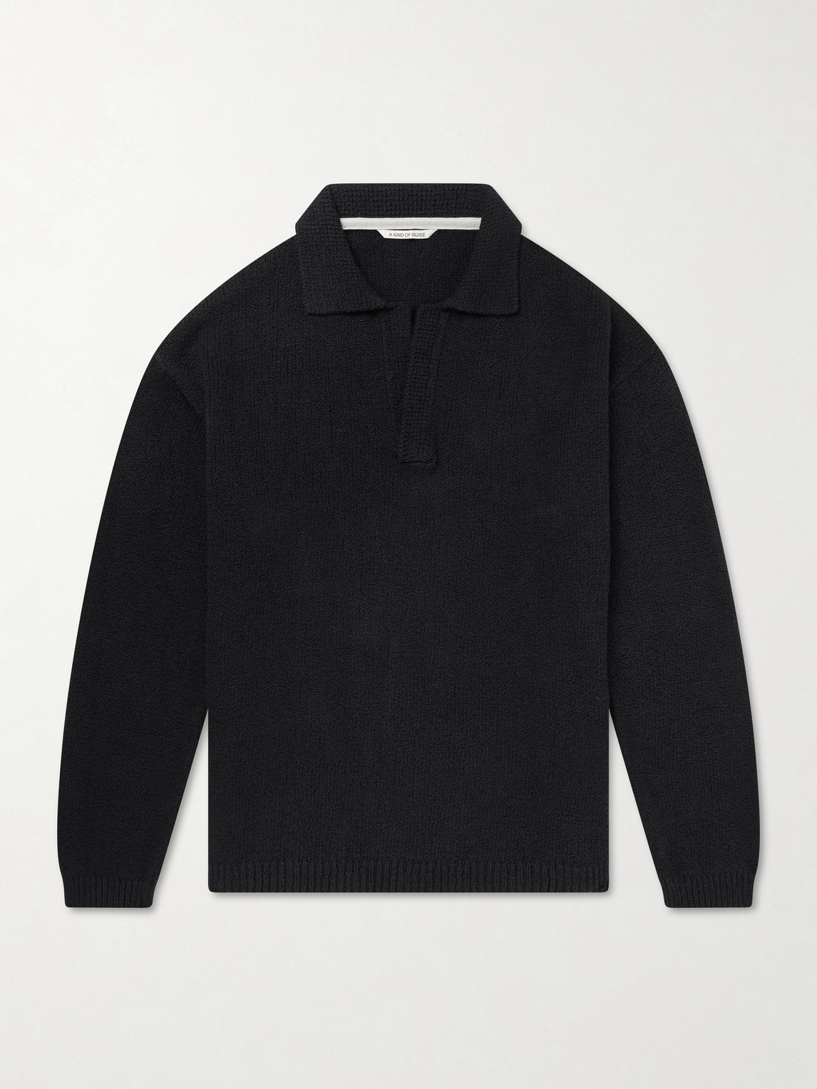 A Kind Of Guise arabou Knitted Organic Cotton Polo Shirten