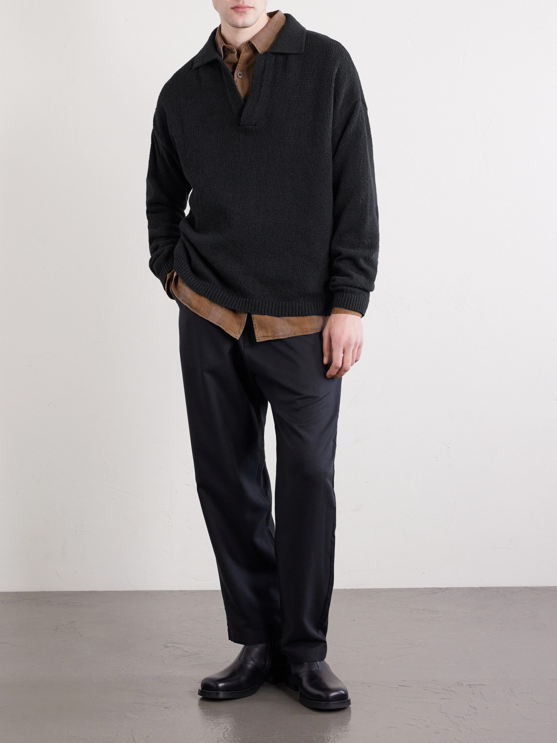 Marabou Knitted Organic Cotton Polo Shirt