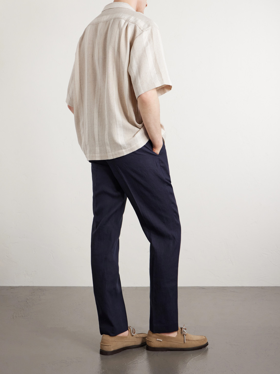 Samata Striped Cotton And Linen