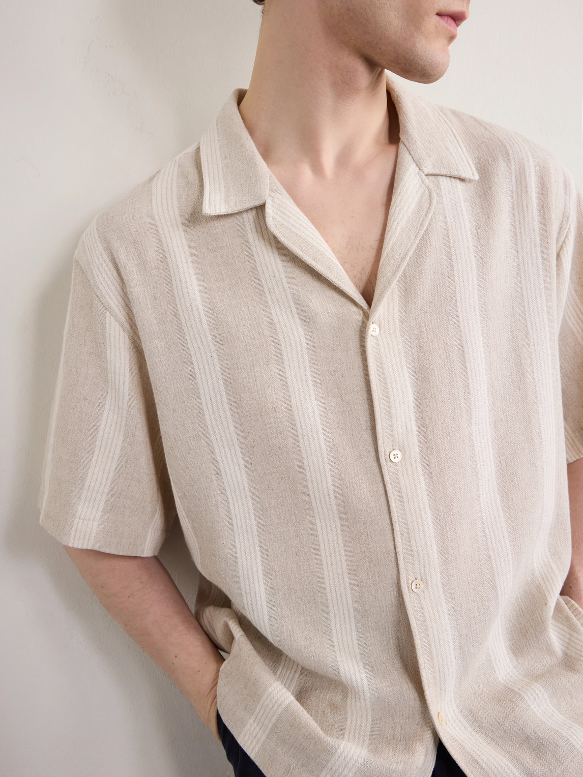 Samata Striped Cotton And Linen